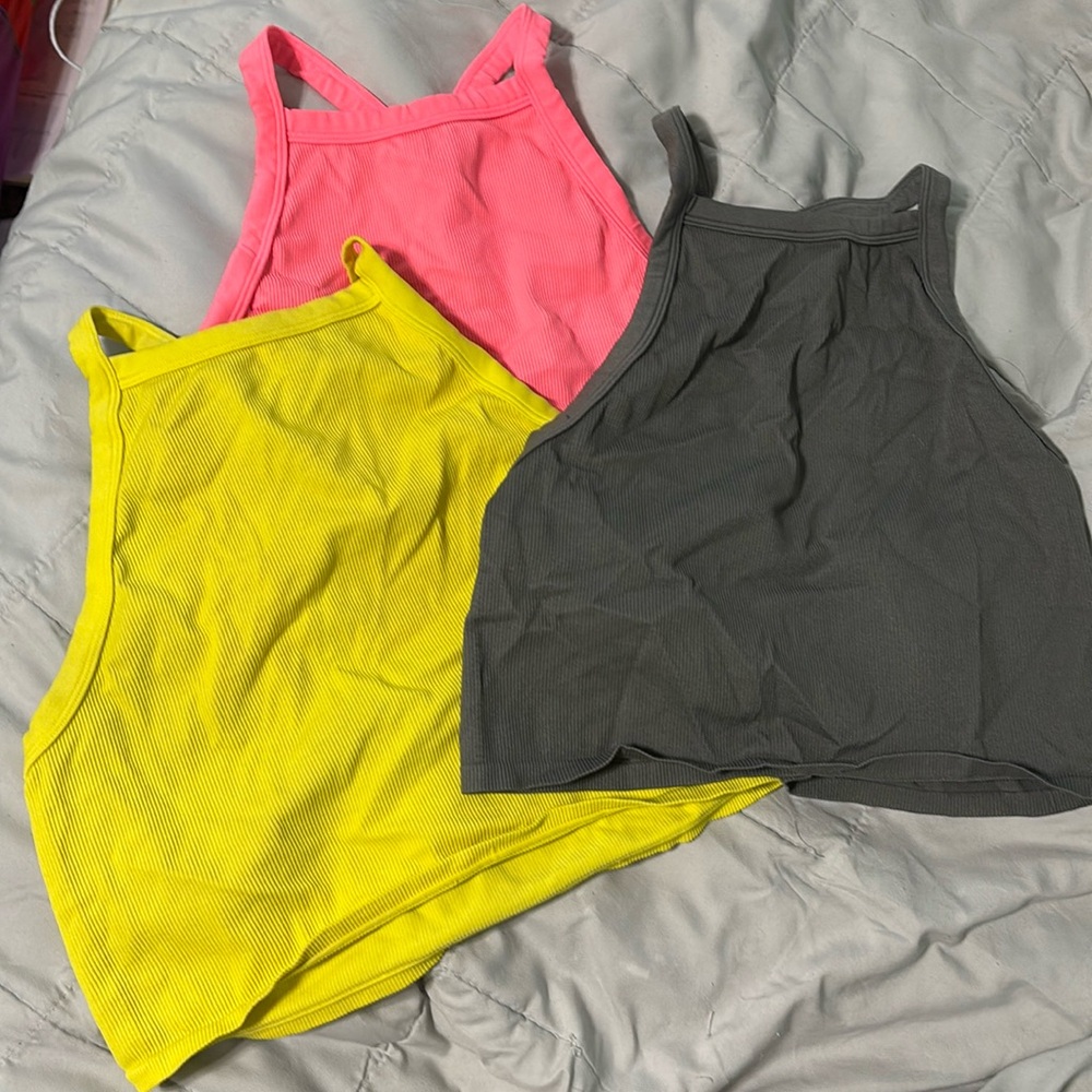 3 target crop tops